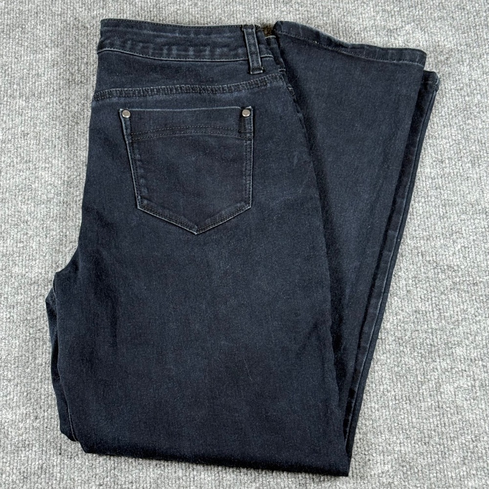 Bandolino‎ Amy Retro Jeans Womens 12 Dark Wash Denim Comfort Fit Stretch 32x28